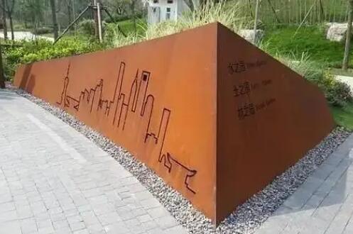 王五镇耐候钢挡土墙